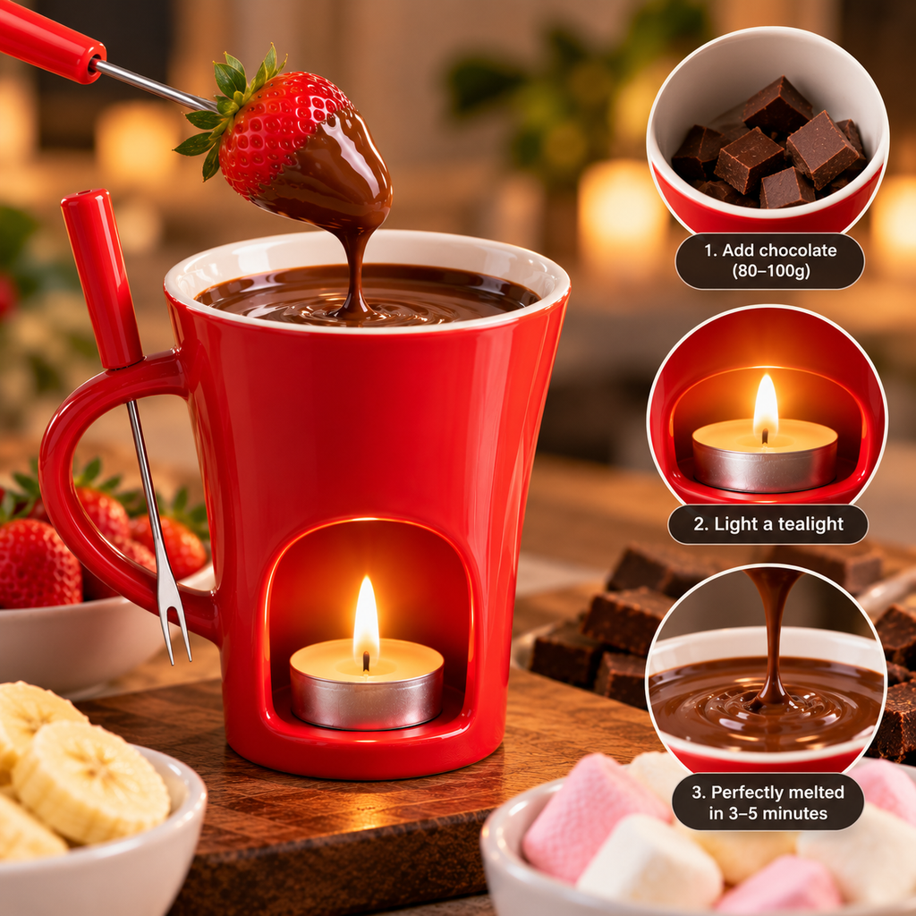 Chocolate Melting Mug Fondue Cup